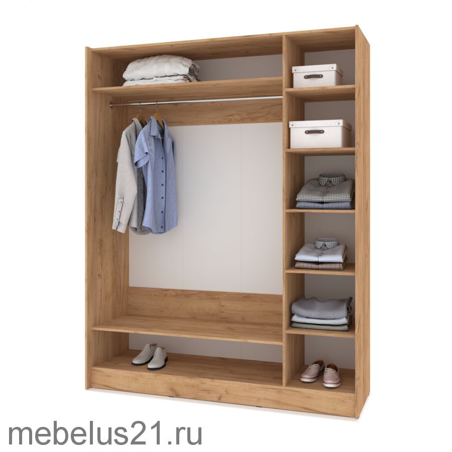 Шкаф купе Браун со вставкой 1600