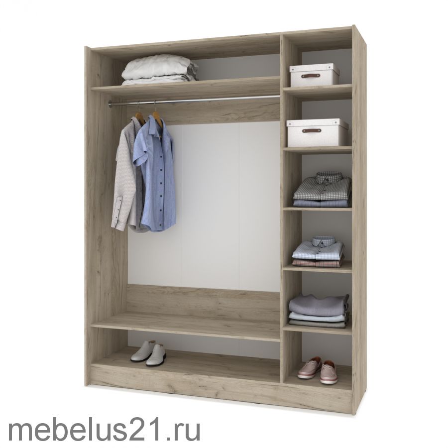 Шкаф купе Браун со вставкой 1700