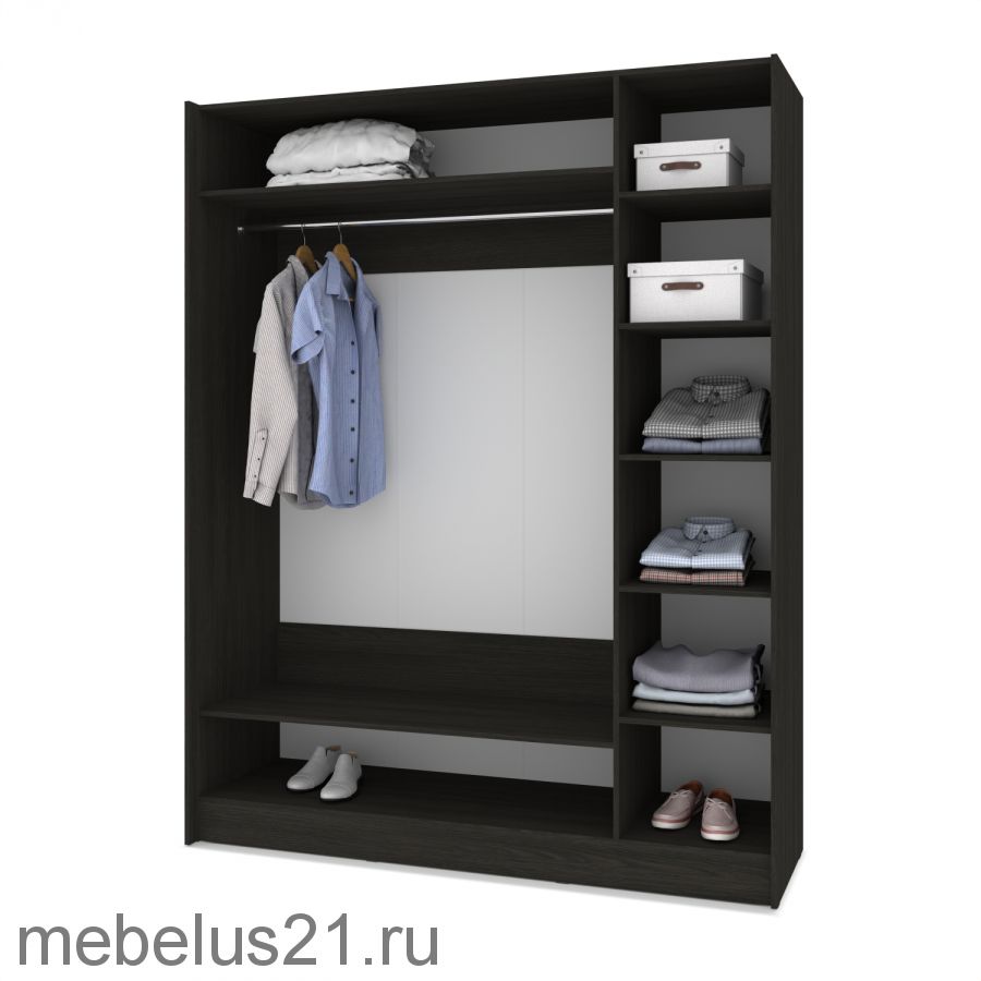 Шкаф купе Браун со вставкой 1700