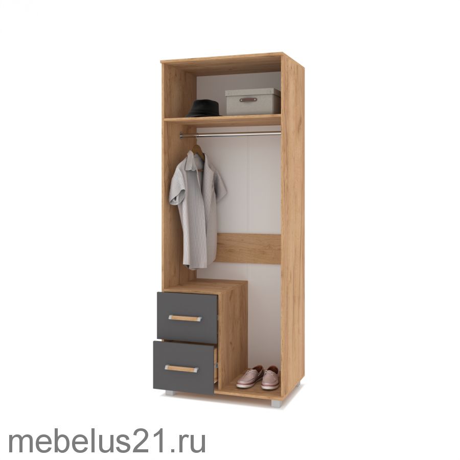 Шкаф  2-х створчатый с зеркалом Виора В-24