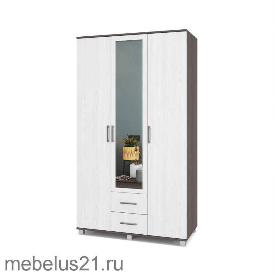 Шкаф  3-х створчатый Ева Е-34