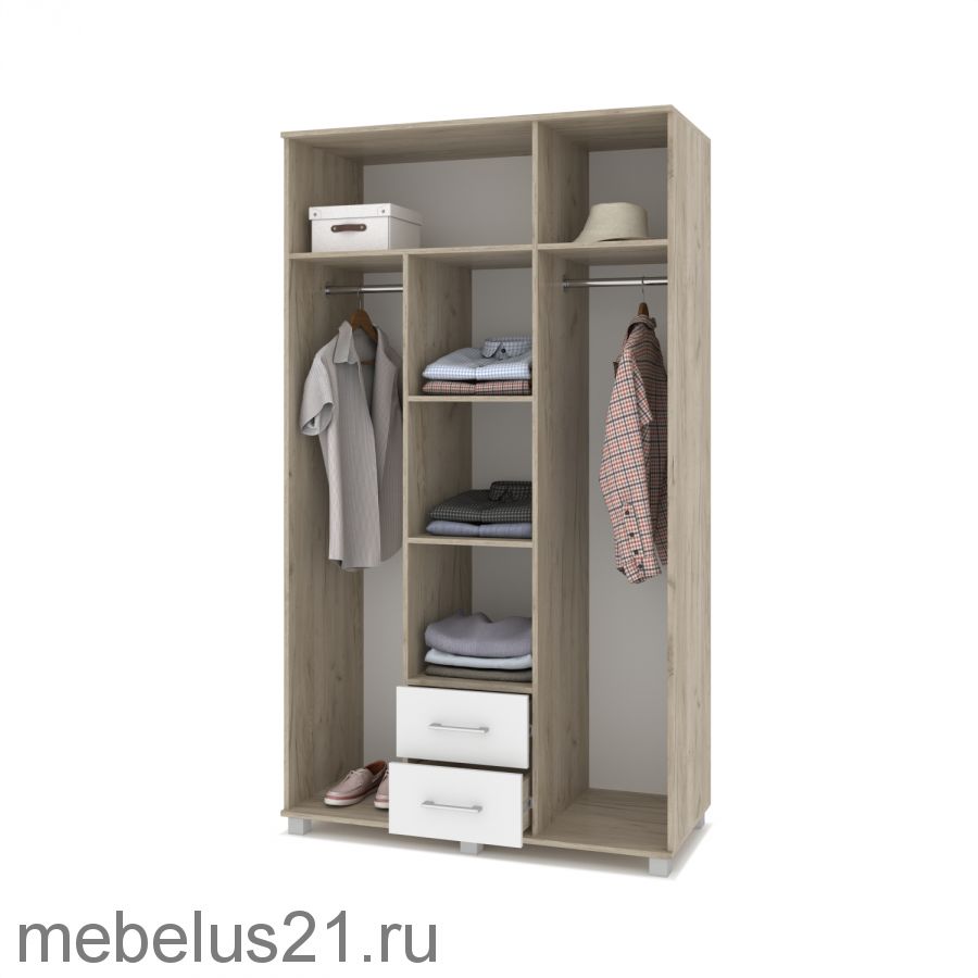 Шкаф  3-х створчатый Ева Е-34