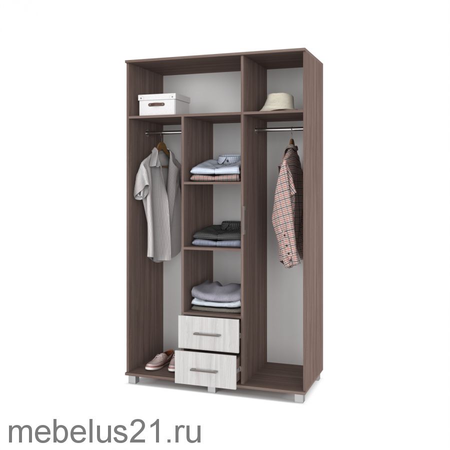 Шкаф  3-х створчатый Ева Е-34