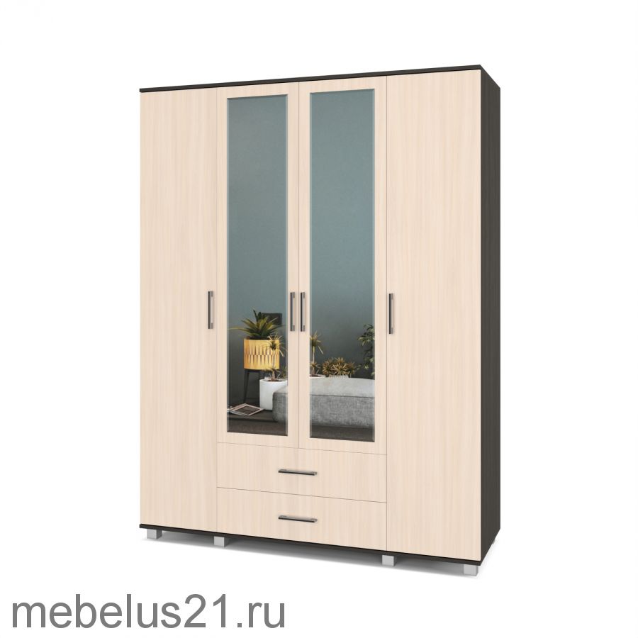 Шкаф 4-х створчатый Ева Е-43