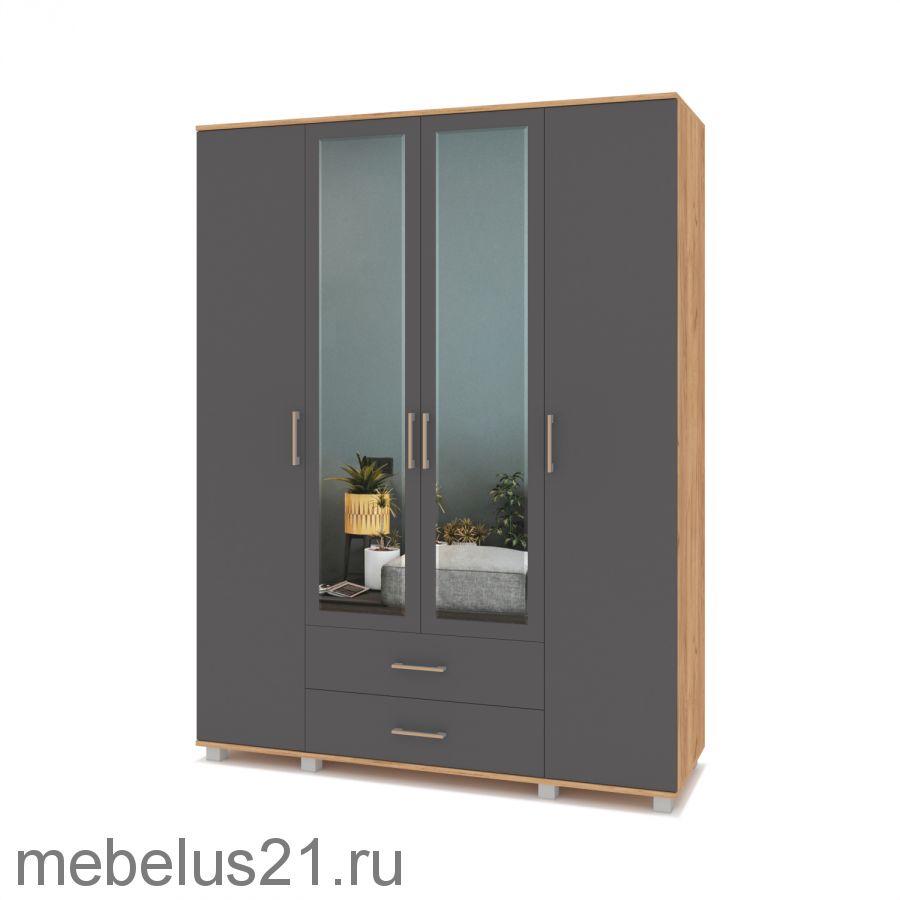 Шкаф 4-х створчатый Ева Е-43