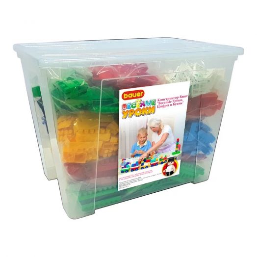Конструктор Bauer "Веселые Уроки. Цифры и Буквы"  (в контейнере 70 л)
