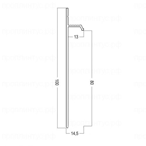 Скрытый плинтус FD-01 чёрный