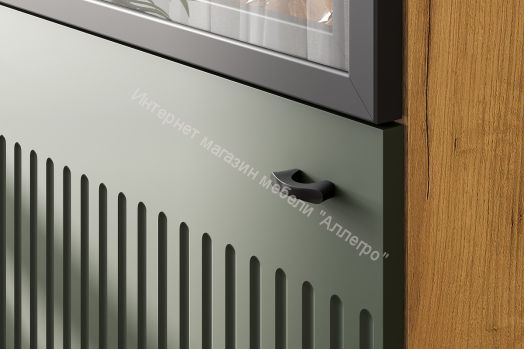 Тумба многофункциональная Милан Дуб Золотой/Олива Софт