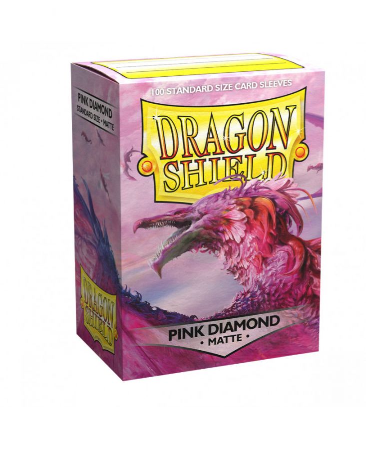 Протекторы Dragon Shield - Pink Diamond (100шт, 66х91мм)