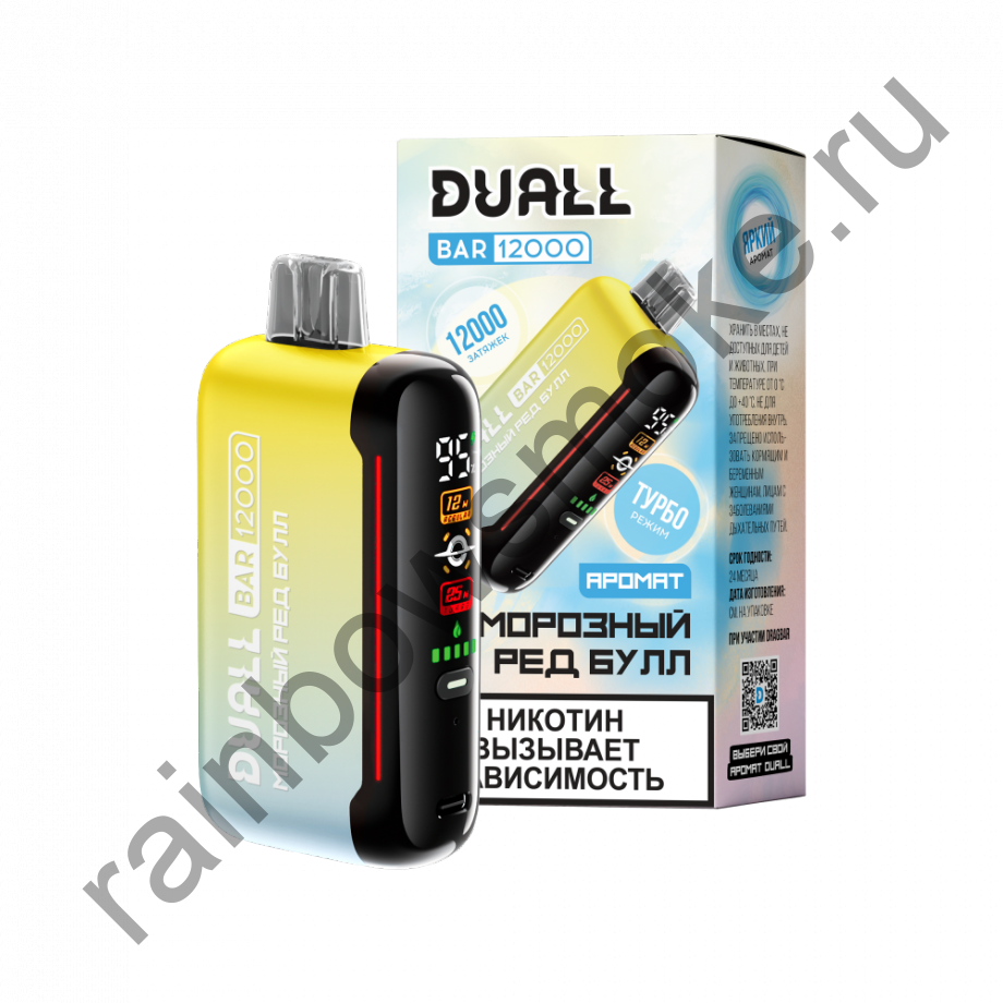 Одноразовая ЭС Duall Bar 12000 - Морозный Ред Булл (Frosty Red Bull)