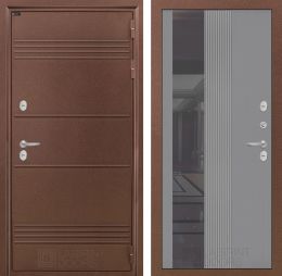 Входная дверь Лабиринт Термо Лайт 32 Серый софт рельеф