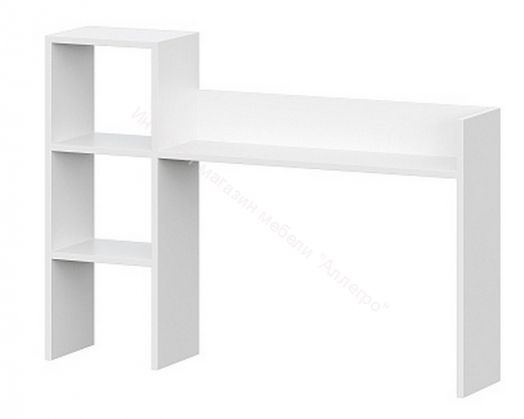 Надстройка на письменный стол Анри Белый Текстурный