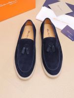 Мужские лоферы Santoni с кисточками