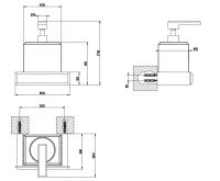 Gessi Eleganza Диспенсер для жидкого мыла 46413031 хром схема 1