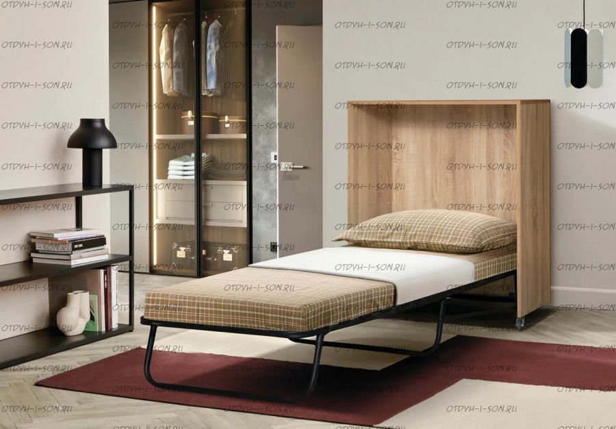 Кровать одинарная раскладная 42.22 Соната (с тумбой)