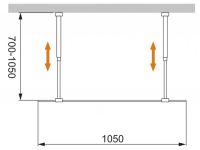 Душевая перегородка CEZARES LIBERTA-L-2-105-C схема 2