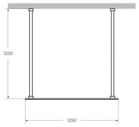 Душевая перегородка CEZARES LIBERTA-L-2-125-120-C схема 4