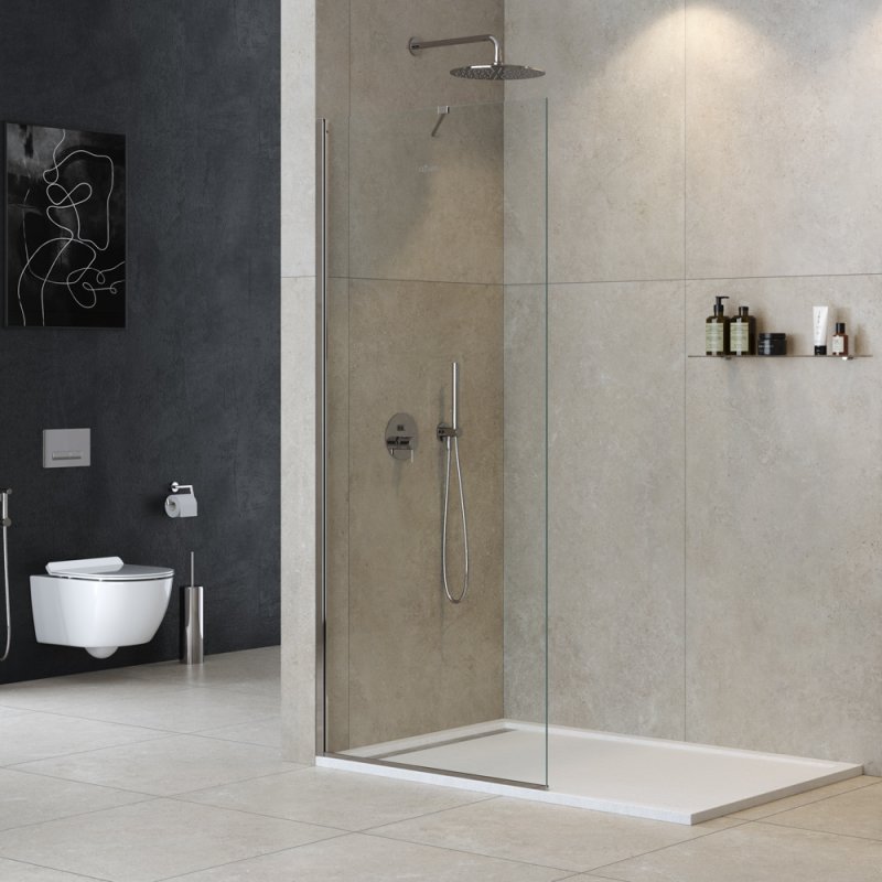 Изображение Душевая перегородка универсальная с односторонним входом CEZARES LIBERTA-L-1-TB-140-C