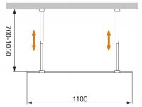 Душевая перегородка CEZARES LIBERTA-L-2-110-C схема 10