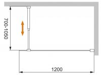 Душевая перегородка CEZARES LIBERTA-L-1-120-C схема 2