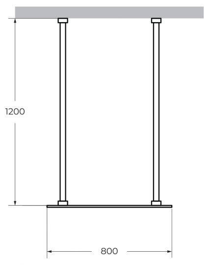 Душевая перегородка CEZARES LIBERTA-L-2-80-120 схема 22