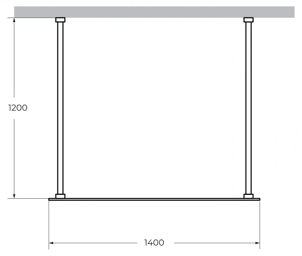 Душевая перегородка CEZARES LIBERTA-L-2-140-120-C схема 7