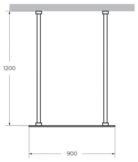 Душевая перегородка CEZARES LIBERTA-L-2-90-120 схема 17