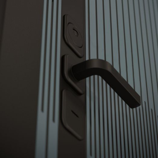 Входная дверь Лабиринт ISSIDA 32 Белый софт рельеф