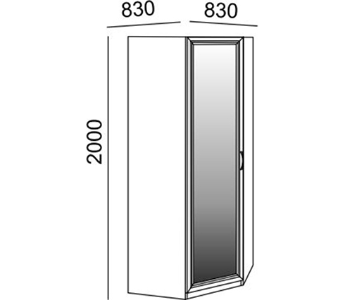 Остин М1 Шкаф угловой