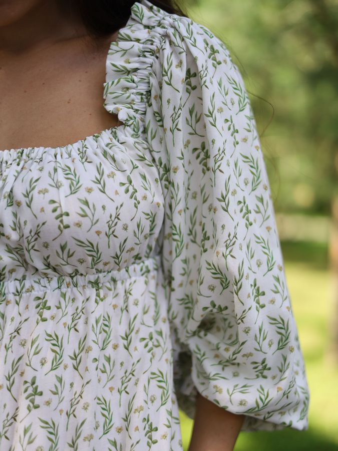 Платье Estate из бамбука "Зеленые ветви"