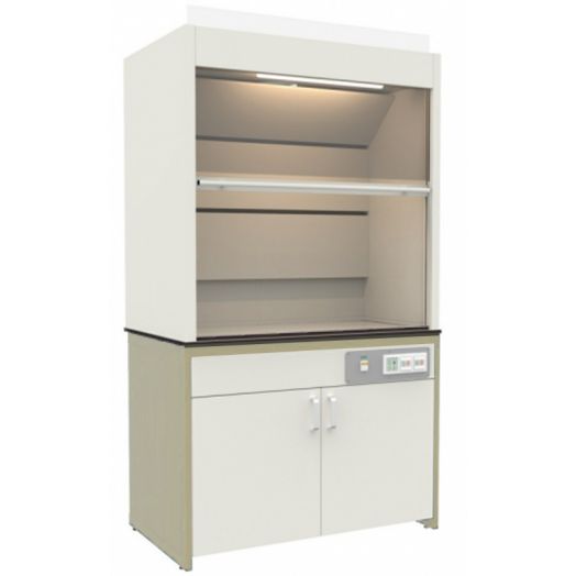 Шкаф вытяжной лабораторный, с камерой из ЛДСП (Бежевый)