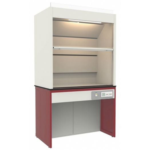 Шкаф вытяжной лабораторный, металлический без тумб (Красный)