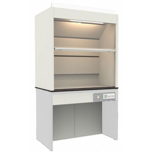 Шкаф вытяжной лабораторный, с камерой из ЛДСП без тумб (Белый)