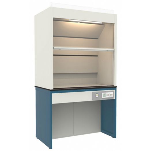 Шкаф вытяжной лабораторный, с камерой из ЛДСП без тумб (Синий)