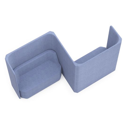 Модульный диван с перегородками для колл-центра L10-3 серии СПЕЙС