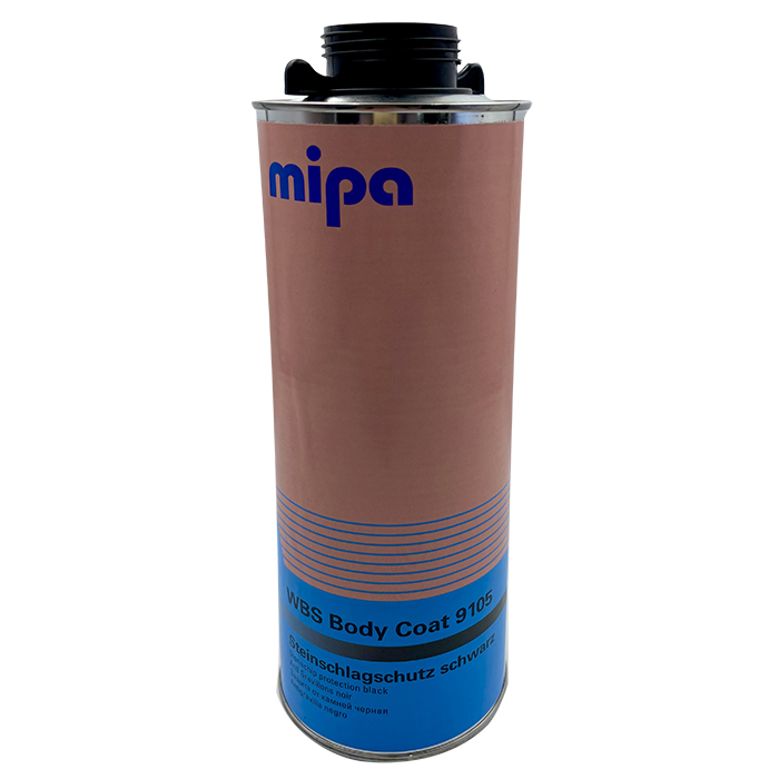 Mipa WBS Body Coat Антигравий водорастворимый 9105 чёрный (исп. от +10 °C), объем 1л.