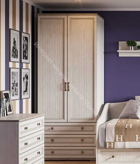 Шкаф Александрия ШК-208 Серия 3 Сосна Санторини светлый