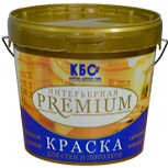 Краска Моющаяся КБС Premium БС-09 7кг Интерьерная для Cтен и Потолков Суконно-Матовая.
