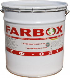 Грунт Farbox ГФ-021 20кг Красно-Коричневый для Внутренних и Наружных Работ.