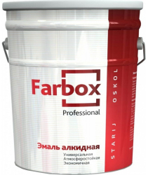 Эмаль ПФ-115 Farbox Универсальная 20кг Зеленая для Внутренних и Наружных Работ / Фарбокс.