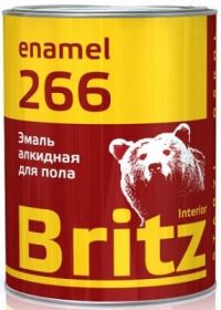 Эмаль для пола Britz ПФ-266 0.9кг Золотисто-Коричневая.