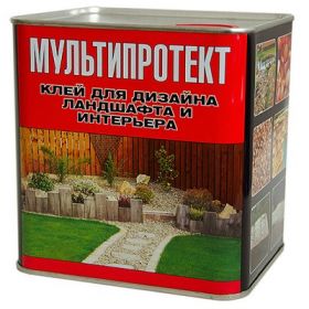 Клей для Дизайна Ландшафта и Интерьера Мультипротект 5л Полиуретановый.