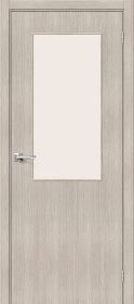 Межкомнатная Дверь с Экошпоном Bravo Браво-7 Cappuccino Melinga / Magic Fog 800x2000мм (Полотно 1шт) / Браво.