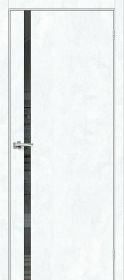 Межкомнатная Дверь с Экошпоном Bravo Браво-1.55 Snow Art / Mirox Grey 900x2000мм (Полотно+Коробка+5 Наличников) / Браво.