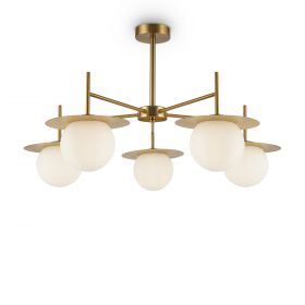 Люстра на Штанге Freya Camelia FR5202PL-05BS Золото, Металл / Фрея.