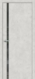 Межкомнатная Дверь с Экошпоном Bravo Браво-1.55 Look Art / Mirox Grey 800x2000мм (Полотно+Коробка+5 Наличников) / Браво.