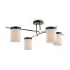 Люстра Потолочная Freya Bogy FR5377CL-04B Черный, Бежевый.