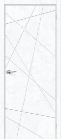 Межкомнатная Дверь с Экошпоном Bravo Граффити-5.Д Snow Art 800x2000мм (Полотно+Коробка+5 Наличников) / Браво.