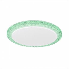 Люстра с Диммером Citilux Кристалино Слим CL715R363 LED Зелёная / Ситилюкс.