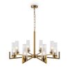 Люстра Подвесная Freya Еster FR5214PL-08BS Золото, Металл / Фрея.